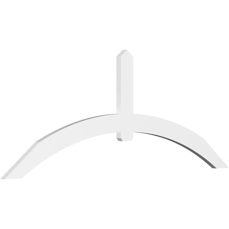 Ekena Millwork Archdale Architectural Grade PVC Gable Bracket, 108"W x 40 1/2"H x 2"D x 6"F, 9/12 Pitch GBP108X41X0206ARC00